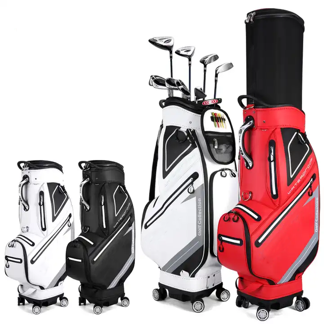 Waterproof Golf Travel Bag 5 Way Divider Retractable Sleeve Golf Bag