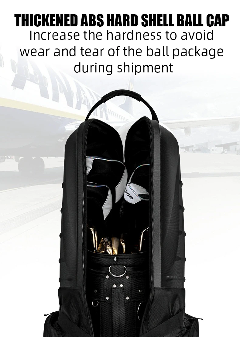 Golf Travel Plane Bags Custom Golf Travel Bags Hard Shell with Wheels