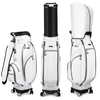 Golf Bag Custom Leather Golf Bag with Wheel