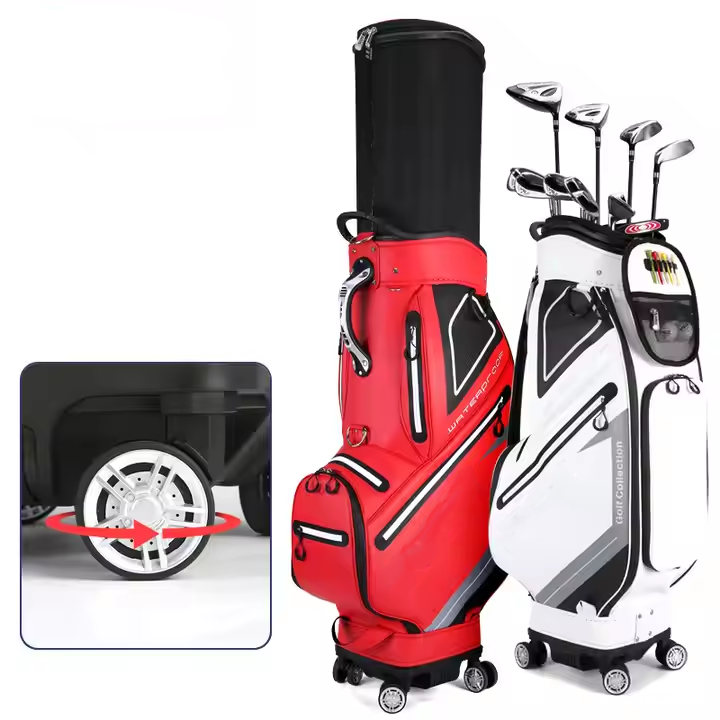 Waterproof Golf Travel Bag 5 Way Divider Retractable Sleeve Golf Bag