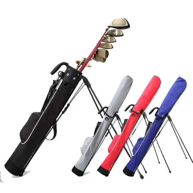 Custom Logo Pencil Golf Cart Bag Stand Sac De Golf High Quality PU Sunday Carry Golf Bag