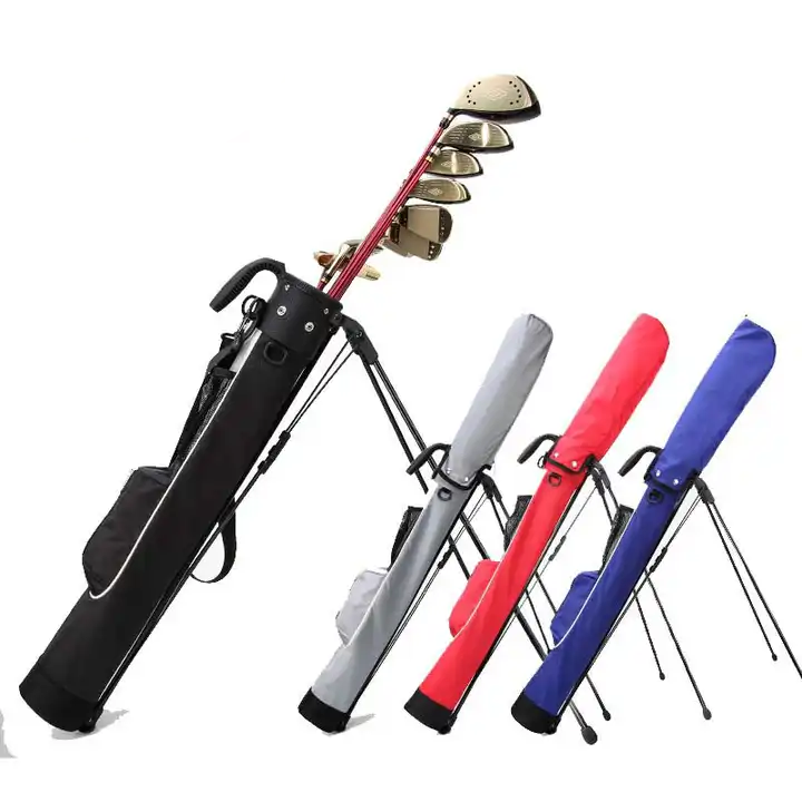 Custom Logo Pencil Golf Cart Bag Stand Sac De Golf High Quality PU Sunday Carry Golf Bag