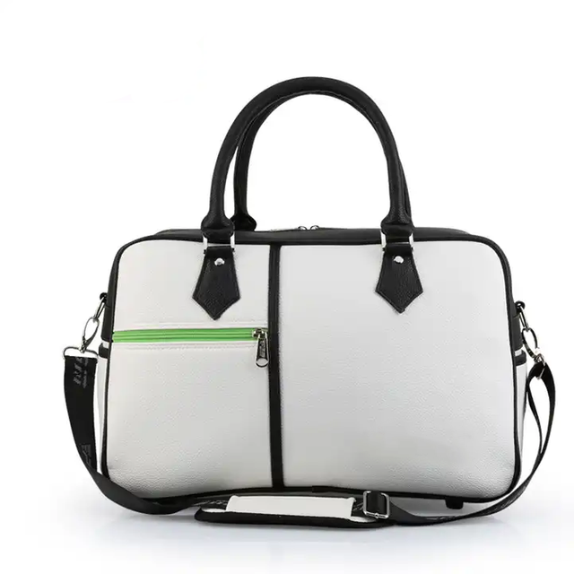 Ladies fashion waterproof PU golf boston bag