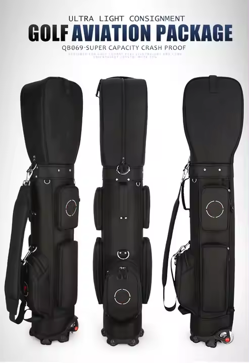 Travel Golf Bag Wheel Nylon Lightweight Portable Golf Tour Bag