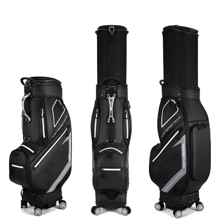 Waterproof Golf Travel Bag 5 Way Divider Retractable Sleeve Golf Bag